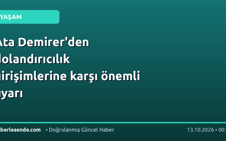 Ata Demirer'den dolandırıcılık girişimlerine karşı önemli uyarı