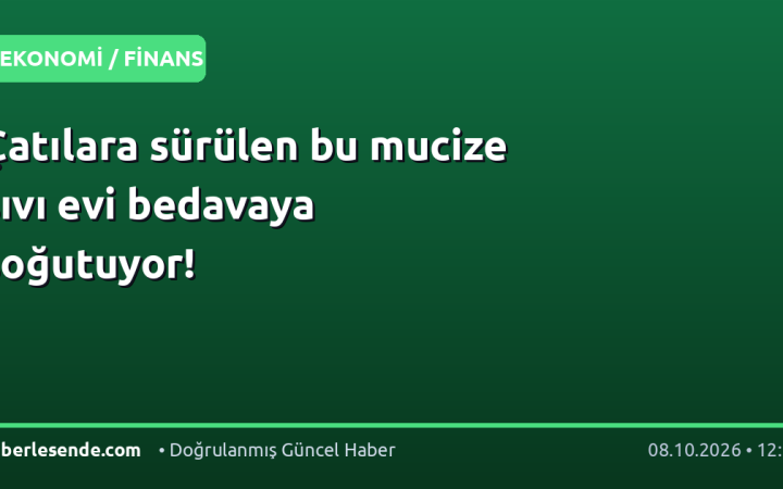 Çatılara sürülen bu mucize sıvı evi bedavaya soğutuyor!