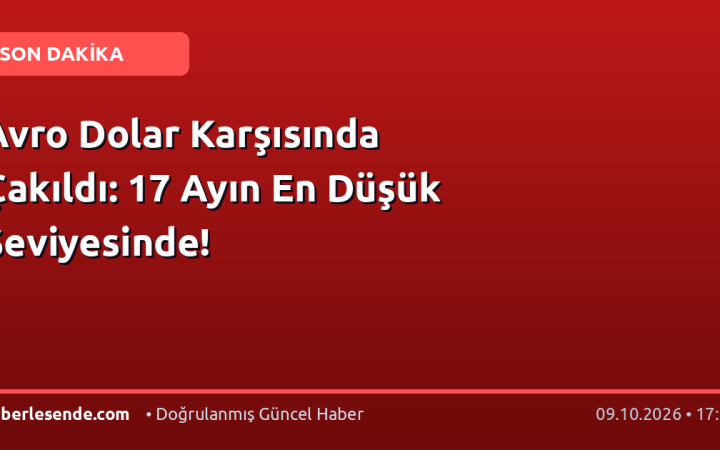 Avro Dolar Karşısında Çakıldı: 17 Ayın En Düşük Seviyesinde!