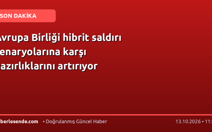 Avrupa Birliği hibrit saldırı senaryolarına karşı hazırlıklarını artırıyor