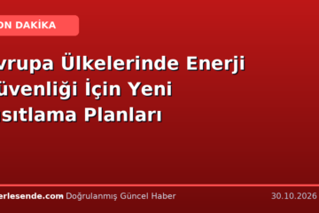 Avrupa Ülkelerinde Enerji Güvenliği İçin Yeni Kısıtlama Planları