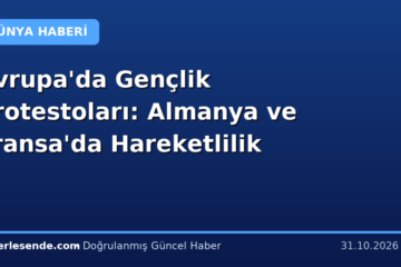 Avrupa'da Gençlik Protestoları: Almanya ve Fransa'da Hareketlilik