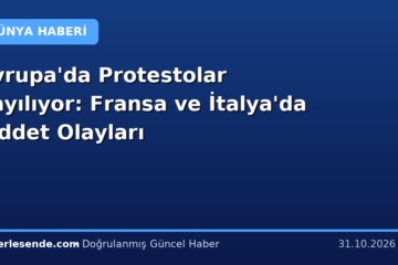 Avrupa'da Protestolar Yayılıyor: Fransa ve İtalya'da Şiddet Olayları