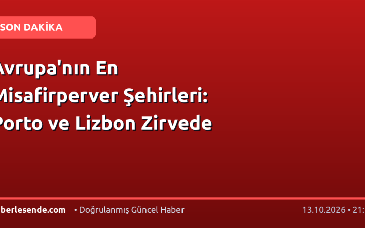 Avrupa'nın En Misafirperver Şehirleri: Porto ve Lizbon Zirvede