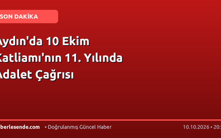 Aydın'da 10 Ekim Katliamı'nın 11. Yılında Adalet Çağrısı
