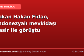 Bakan Hakan Fidan, Endonezyalı mevkidaşı Nasir ile görüştü