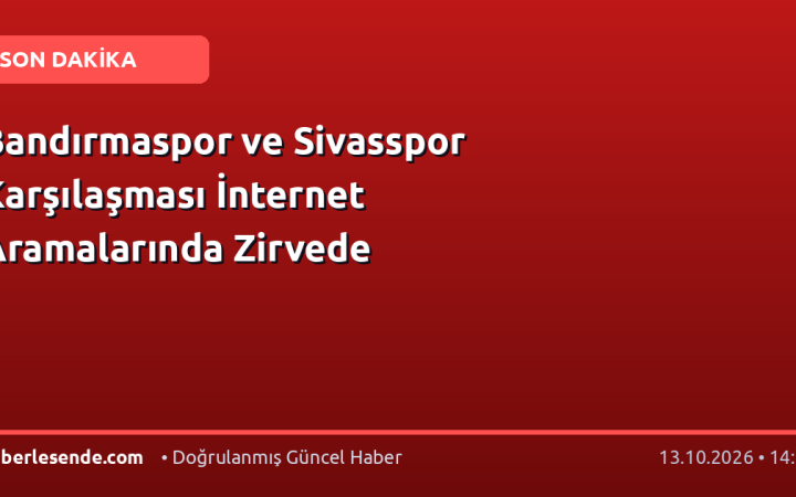 Bandırmaspor ve Sivasspor Karşılaşması İnternet Aramalarında Zirvede