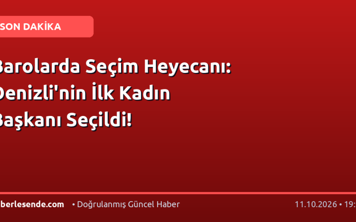 Barolarda Seçim Heyecanı: Denizli'nin İlk Kadın Başkanı Seçildi!