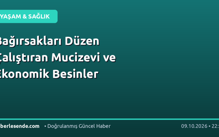 Bağırsakları Düzen Çalıştıran Mucizevi ve Ekonomik Besinler
