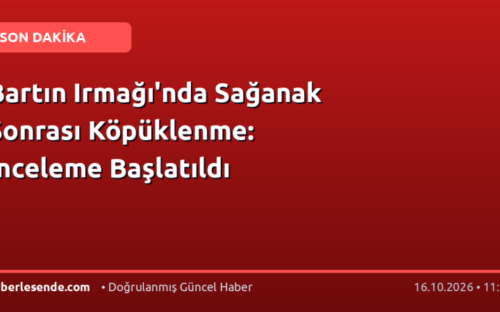 Bartın Irmağı'nda Sağanak Sonrası Köpüklenme: İnceleme Başlatıldı