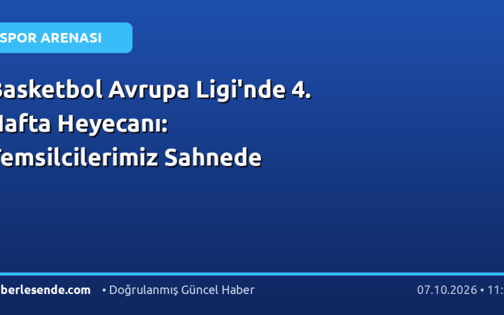 Basketbol Avrupa Ligi'nde 4. Hafta Heyecanı: Temsilcilerimiz Sahnede