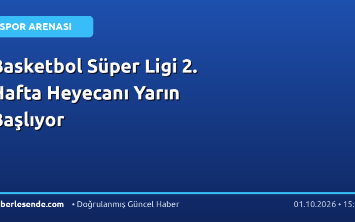 Basketbol Süper Ligi 2. Hafta Heyecanı Yarın Başlıyor
