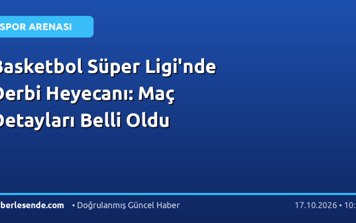 Basketbol Süper Ligi'nde Derbi Heyecanı: Maç Detayları Belli Oldu