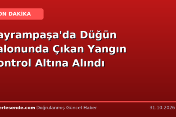 Bayrampaşa'da Düğün Salonunda Çıkan Yangın Kontrol Altına Alındı