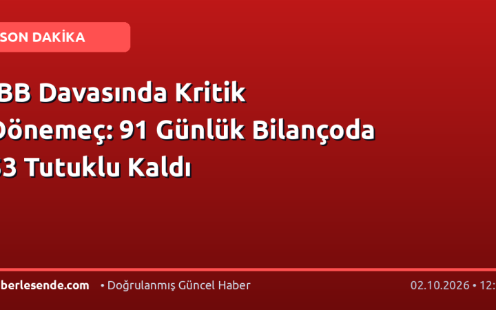 İBB Davasında Kritik Dönemeç: 91 Günlük Bilançoda 53 Tutuklu Kaldı