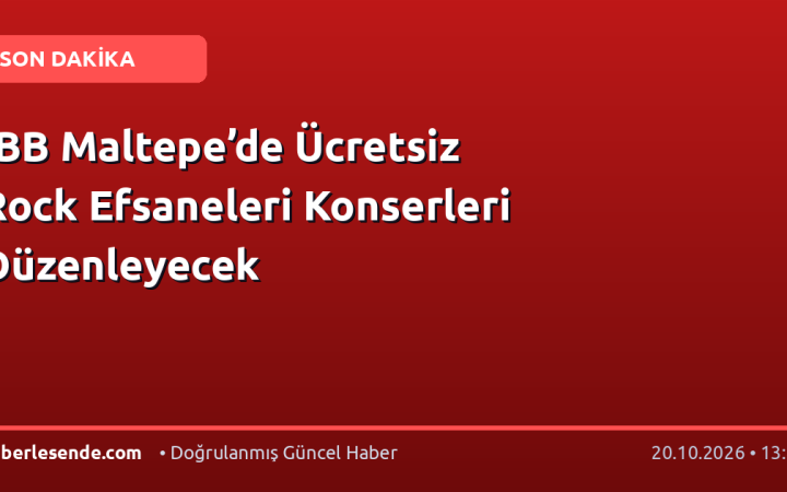 İBB Maltepe’de Ücretsiz Rock Efsaneleri Konserleri Düzenleyecek