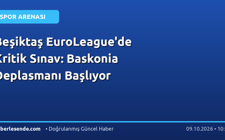 Beşiktaş EuroLeague'de Kritik Sınav: Baskonia Deplasmanı Başlıyor