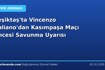 Beşiktaş'ta Vincenzo Italiano'dan Kasımpaşa Maçı Öncesi Savunma Uyarısı