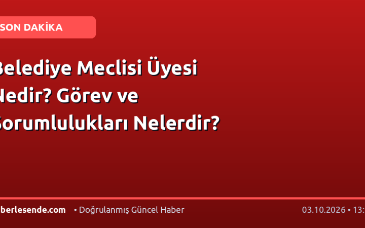 Belediye Meclisi Üyesi Nedir? Görev ve Sorumlulukları Nelerdir?