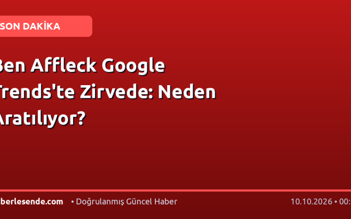 Ben Affleck Google Trends'te Zirvede: Neden Aratılıyor?