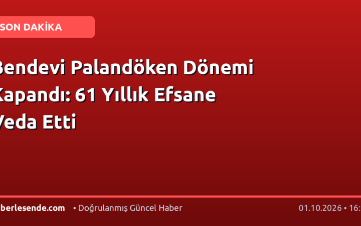 Bendevi Palandöken Dönemi Kapandı: 61 Yıllık Efsane Veda Etti