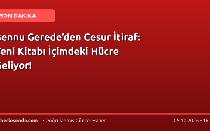 Bennu Gerede’den Cesur İtiraf: Yeni Kitabı İçimdeki Hücre Geliyor!
