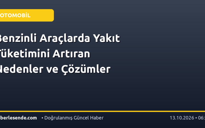 Benzinli Araçlarda Yakıt Tüketimini Artıran Nedenler ve Çözümler