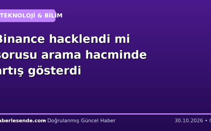Binance hacklendi mi sorusu arama hacminde artış gösterdi