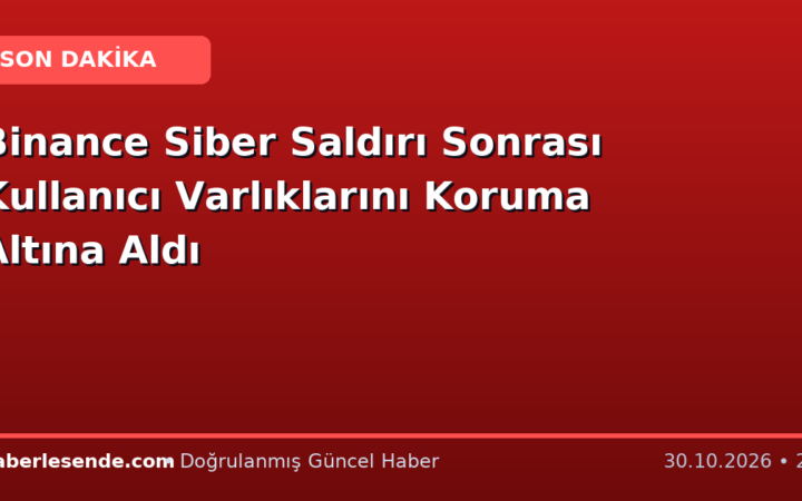 Binance Siber Saldırı Sonrası Kullanıcı Varlıklarını Koruma Altına Aldı