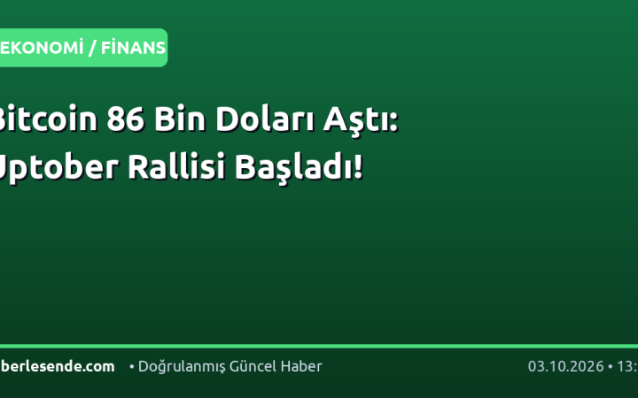 Bitcoin 86 Bin Doları Aştı: Uptober Rallisi Başladı!