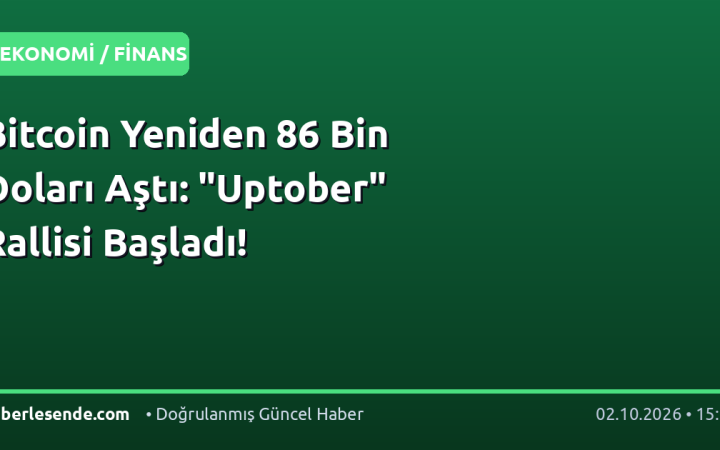 Bitcoin Yeniden 86 Bin Doları Aştı: "Uptober" Rallisi Başladı!