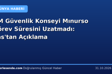 BM Güvenlik Konseyi Mınurso Görev Süresini Uzatmadı: Fas'tan Açıklama
