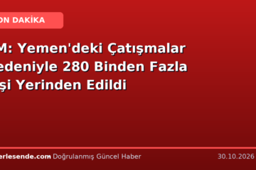 BM: Yemen'deki Çatışmalar Nedeniyle 280 Binden Fazla Kişi Yerinden Edildi