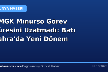 BMGK Mınurso Görev Süresini Uzatmadı: Batı Sahra'da Yeni Dönem