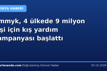 Bmmyk, 4 ülkede 9 milyon kişi için kış yardım kampanyası başlattı