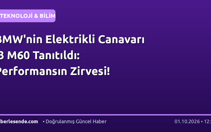 BMW'nin Elektrikli Canavarı i3 M60 Tanıtıldı: Performansın Zirvesi!