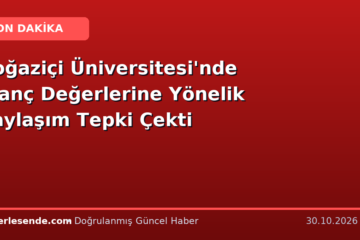 Boğaziçi Üniversitesi'nde İnanç Değerlerine Yönelik Paylaşım Tepki Çekti