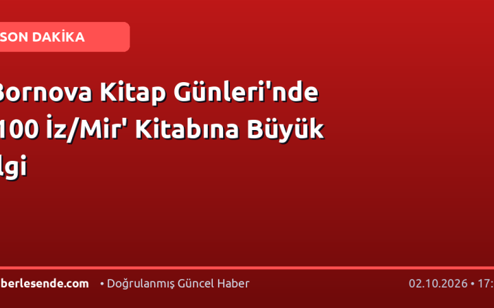 Bornova Kitap Günleri'nde '100 İz/Mir' Kitabına Büyük İlgi