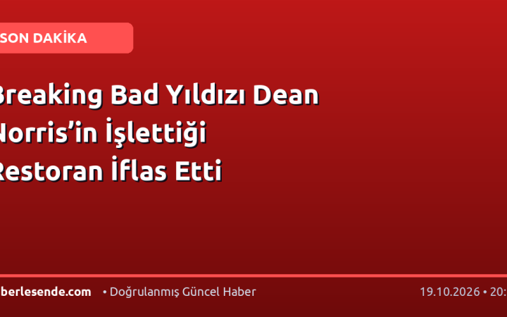 Breaking Bad Yıldızı Dean Norris’in İşlettiği Restoran İflas Etti