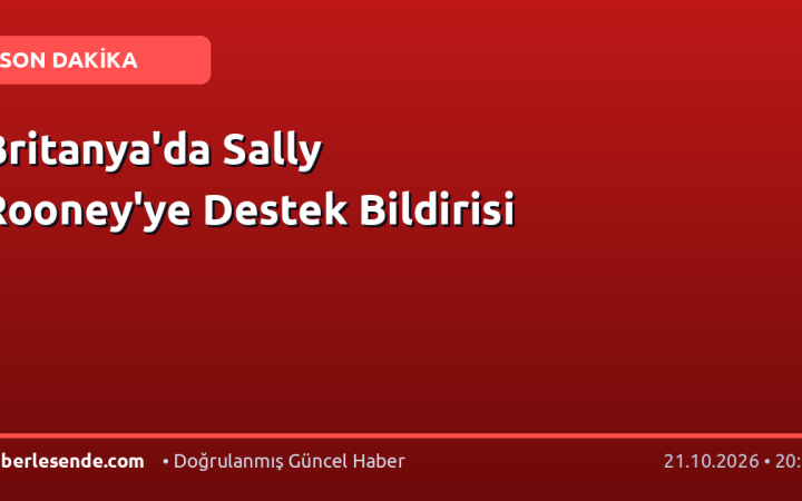 Britanya'da Sally Rooney'ye Destek Bildirisi