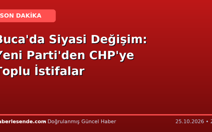 Buca'da Siyasi Değişim: Yeni Parti'den CHP'ye Toplu İstifalar