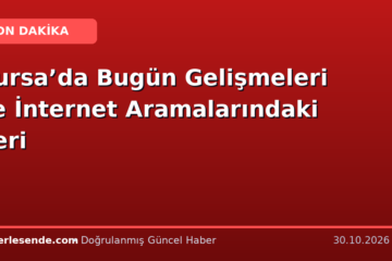 Bursa’da Bugün Gelişmeleri ve İnternet Aramalarındaki Yeri
