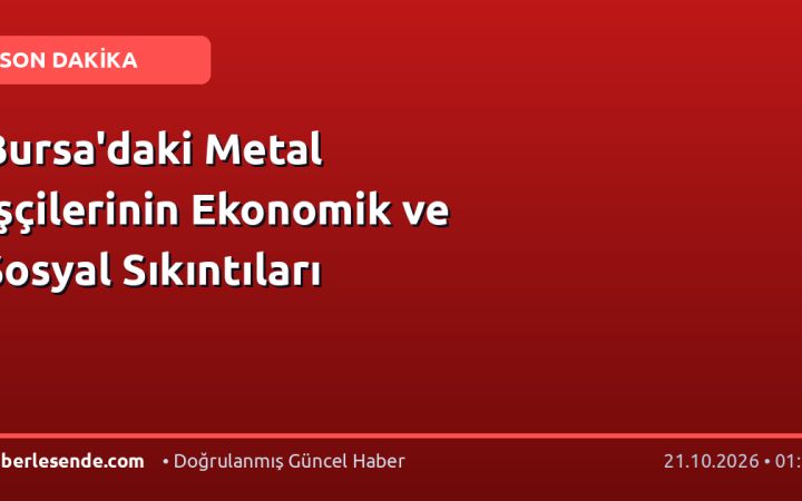 Bursa'daki Metal İşçilerinin Ekonomik ve Sosyal Sıkıntıları