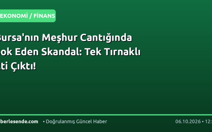 Bursa'nın Meşhur Cantığında Şok Eden Skandal: Tek Tırnaklı Eti Çıktı!