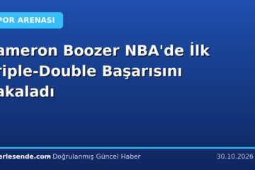 Cameron Boozer NBA'de İlk Triple-Double Başarısını Yakaladı