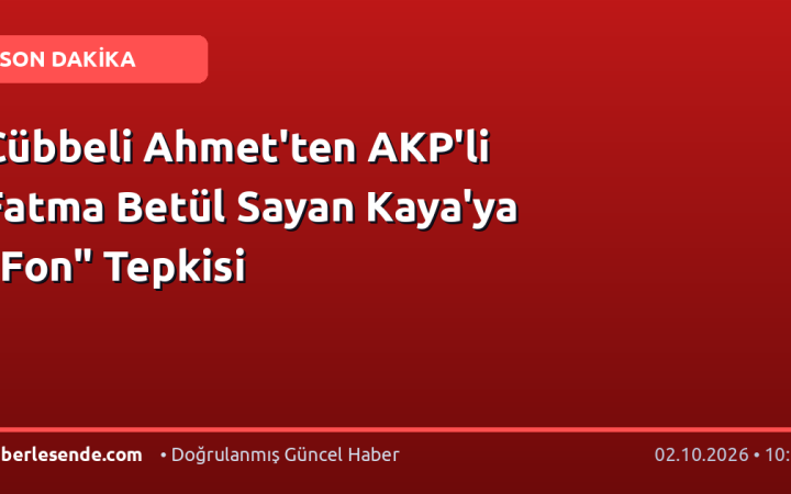 Cübbeli Ahmet'ten AKP'li Fatma Betül Sayan Kaya'ya "Fon" Tepkisi