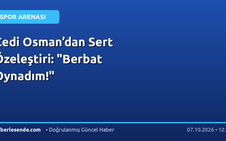 Cedi Osman’dan Sert Özeleştiri: "Berbat Oynadım!"