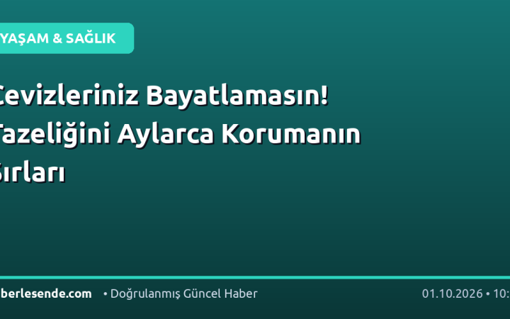 Cevizleriniz Bayatlamasın! Tazeliğini Aylarca Korumanın Sırları