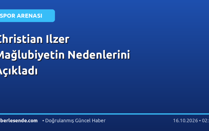 Christian Ilzer Mağlubiyetin Nedenlerini Açıkladı