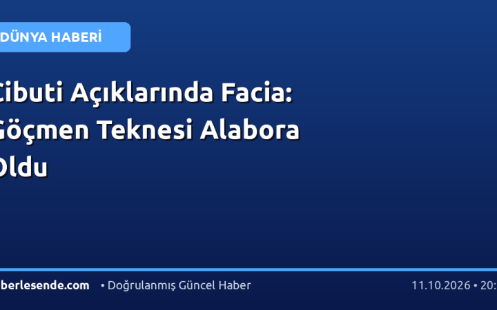 Cibuti Açıklarında Facia: Göçmen Teknesi Alabora Oldu
